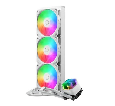 קירור נוזלי למעבד 360 לבן כולל תאורה קולר מאסטר Cooler Master MasterLiquid Core II 360 White RGB 280W TDP